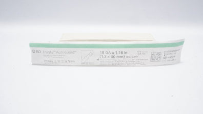 BD 381444 BD Insyte Autoguard Shielded IV Cath. 18Ga x 1.16inch 105mL/min